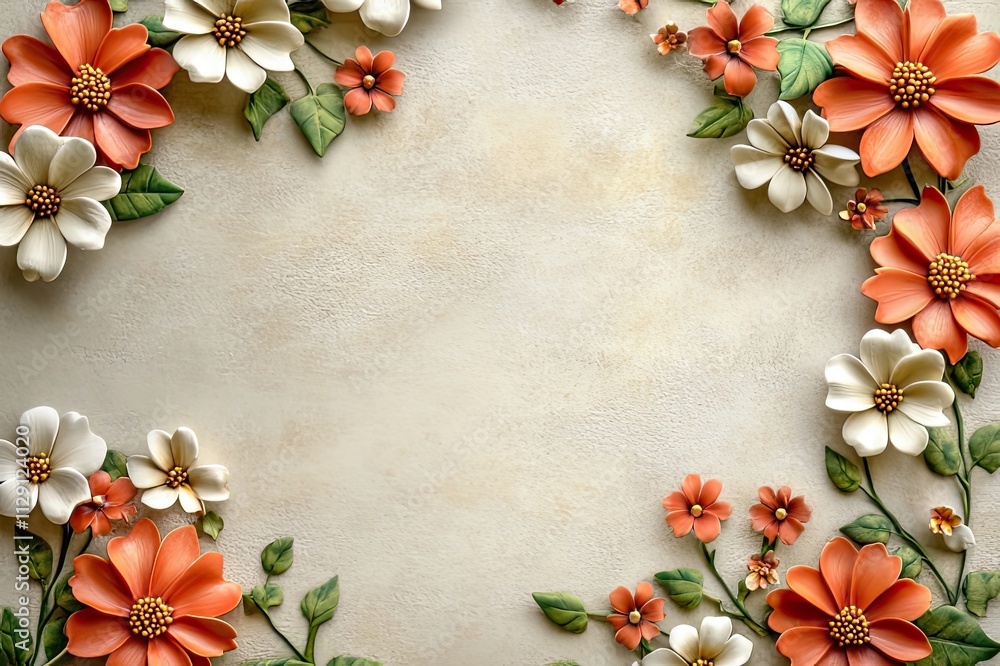 Poster floral arrangement in soft hues creating a serene backdrop for any creative project. generative ai