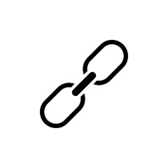 Link icon Flat vector set outline