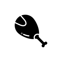 Meat icon Flat vector set outline