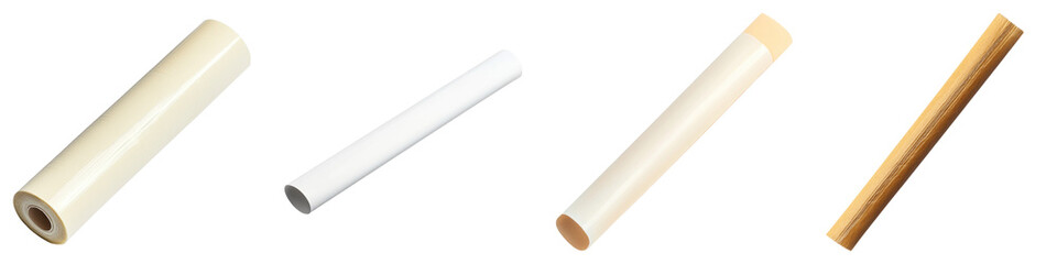 A adhesive stick isolated on transparent background, Set of