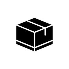 Package icon Flat vector set outline