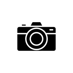 Photo Camera icon Flat vector set outline