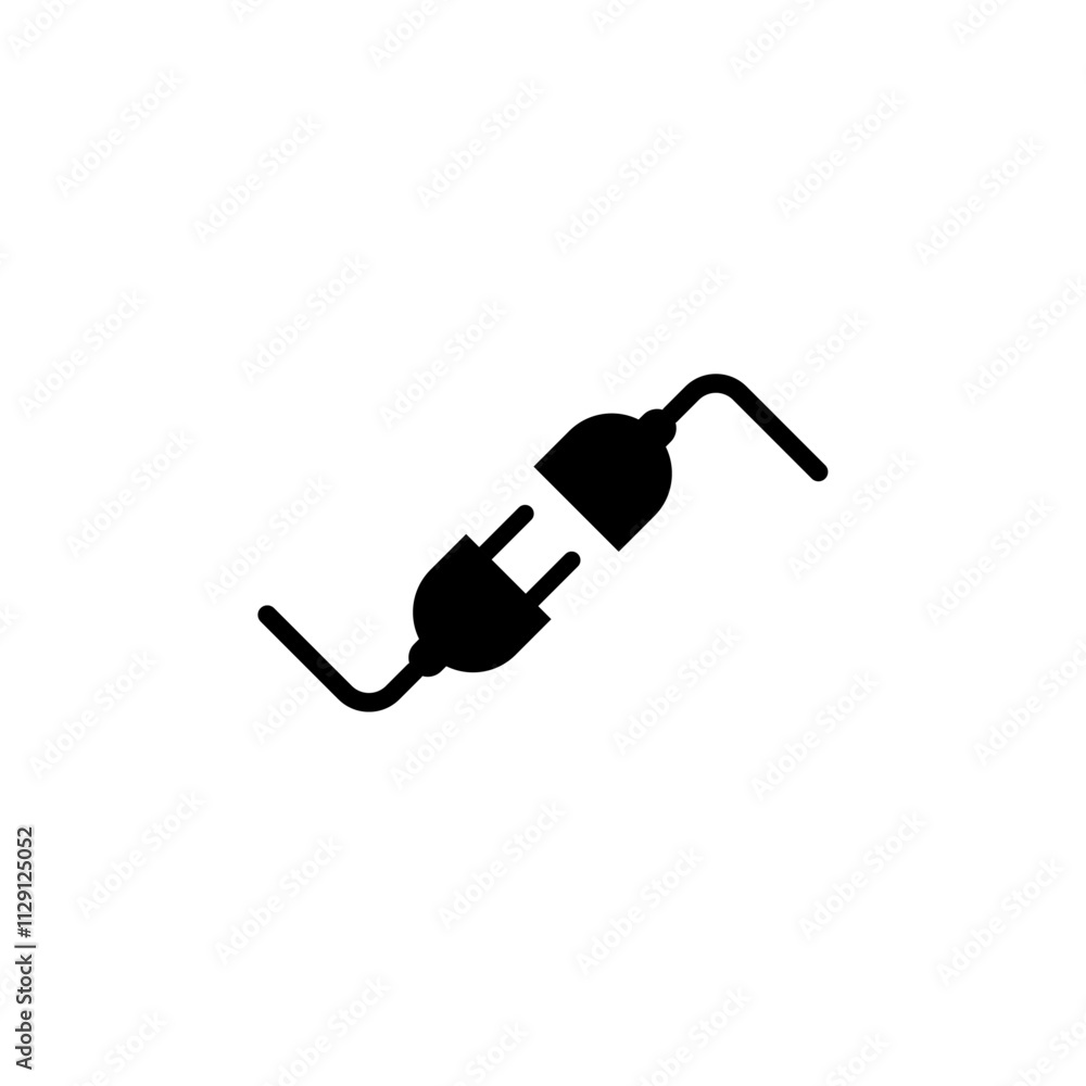 Poster plugin icon flat vector set outline
