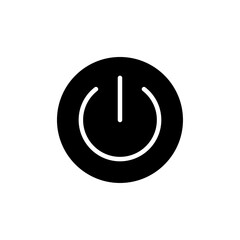 Power button icon Flat vector set outline