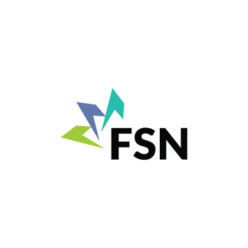 FSN letter logo design on white background. Creative  modern FSN letter logo design. Vector design.