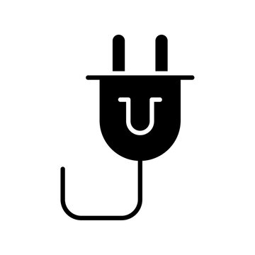 recommend clip art: Plug icon Flat vector set outline