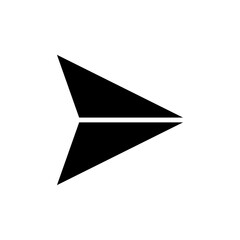 Send icon Flat vector set outline