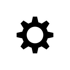 Settings button icon Flat vector set outline