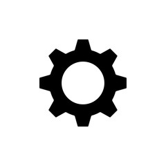 Settings icon Flat vector set outline