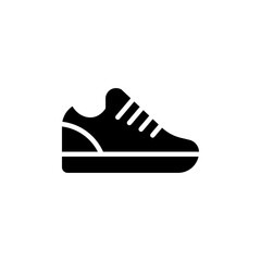 Sneaker icon Flat vector set outline