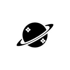 Space icon Flat vector set outline
