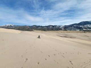 hiking in the desert
