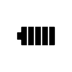 Battery icon Flat vector set outline