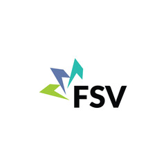 FSV letter logo design on white background. Creative  modern FSV letter logo design. Vector design.