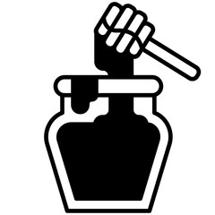 Honey Jar Black fill