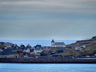 Färöer, Insel Eysturoy, Ortschaft Eidi, 