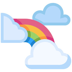 Rainbow Flat color
