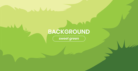 Abstract landscape natural green background layout, with wavy abstract liquid background, liquid effect. Modern design template for poster, advertising banner, brochure, flyer, cover, website.