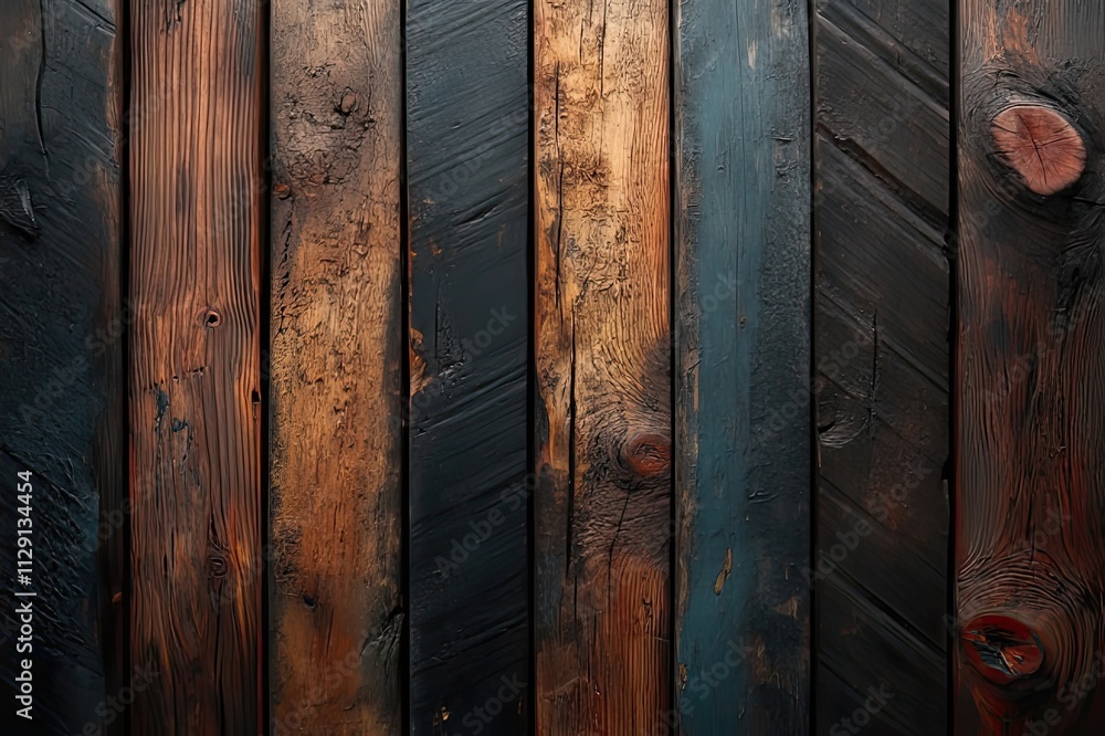 Aufkleber rich textures of weathered wooden planks beautifully arranged in a diagonal pattern capturing depth 
