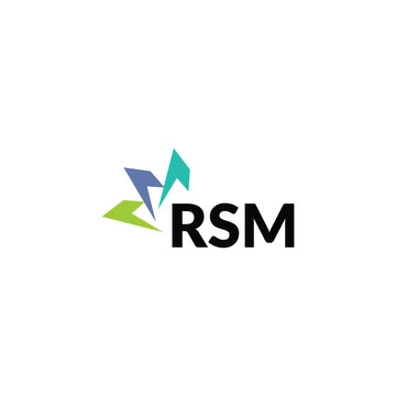 RSM letter logo design on white background. Creative  modern RSM letter logo design. Vector design.