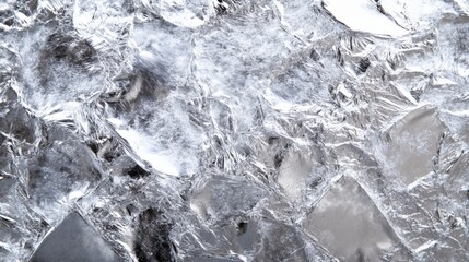 Obraz premium close-up view of textured ice surface
