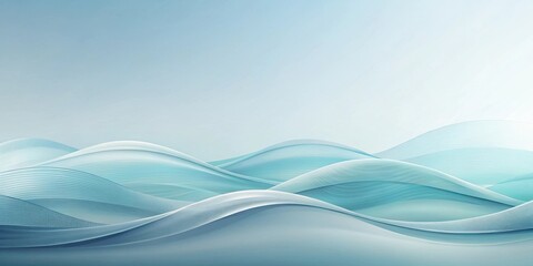Abstract background with a smooth transition of soft blue hues and flowing lines that create a wave-like pattern