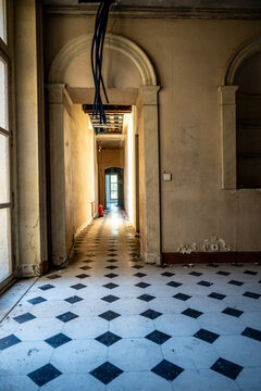 Abandoned mansion somewhere near Paris in France.