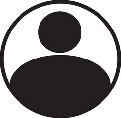 A minimalist person icon designed as a vector graphic, ideal for use in user profiles, apps, websites, and business branding. This clean and professional avatar outline.