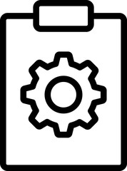 Repair Document Line Icon