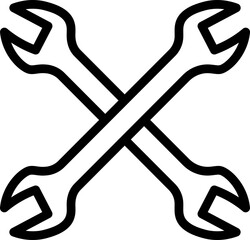 Wrench Line Icon