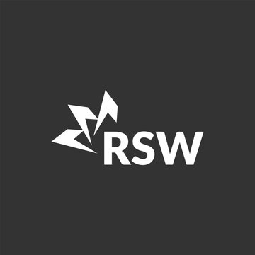 RSW letter logo design on white background. Creative  modern RSW letter logo design. Vector design.