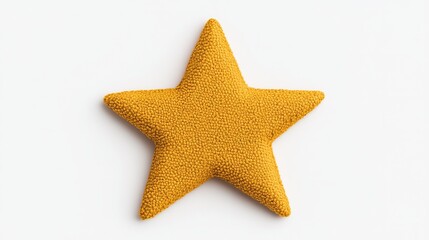 Golden Star Award: A textured, mustard yellow star, perfect for adding a touch of elegance and recognition to your designs.  