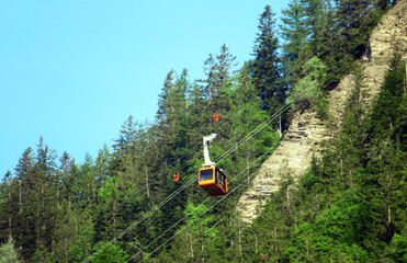 Cable car Lungern-Turren - Canton of Obwalden, Switzerland (Luftseilbahn Lungern-Turren-Bahn -...
