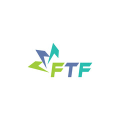 FTF letter logo design on white background. Creative  modern FTF letter logo design. Vector design.