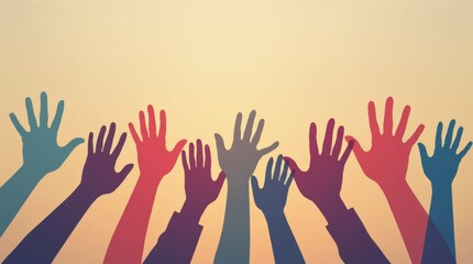 Obraz premium Diversity Inclusion And Equality Concept - Paper People Silhouettes On Hands 