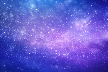 Obraz premium Night sky full of stars fantasy animation made of magical sparkly light particles flickering on a purple blue gradient background,