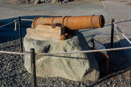 Ca&ntilde;&oacute;n de un pecio en la playa de El Burrero, Ingenio.