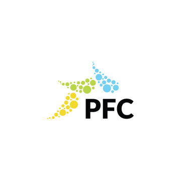 PFC letter logo design on white background. Creative  modern PFC letter logo design. Vector design.