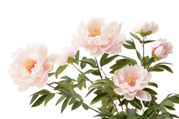 Obraz premium PNG Elegant pink peony flowers bloom
