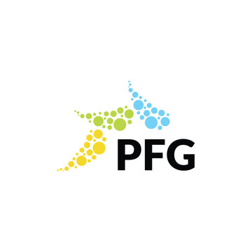 PFG letter logo design on white background. Creative  modern PFG letter logo design. Vector design.