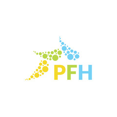 PFH letter logo design on white background. Creative  modern PFH letter logo design. Vector design.