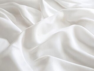 Obraz premium smooth white fabric texture for backgrounds and designs