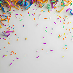 Colorful Confetti Background Illustration