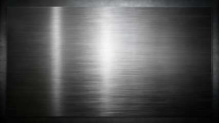 A smooth brushed metal texture with a subtle highlight reflecting a beam of light from an unseen source