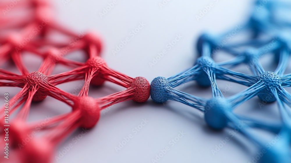 Poster connecting networks: abstract representation of collaboration