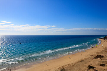 Scenic View of Esquinzo Beach, Fuerteventura, Canary Islands