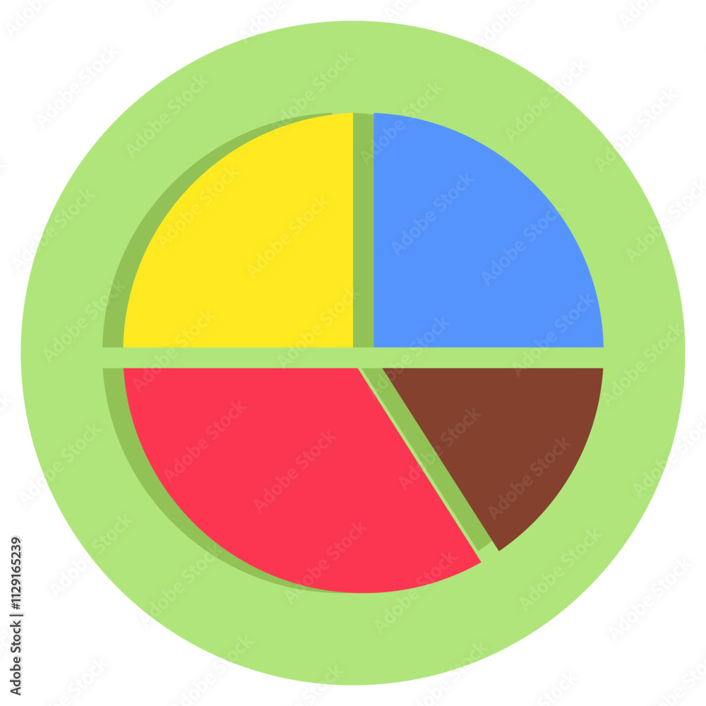 Canvas Prints Premium download icon of slice chart