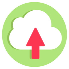 Modern design icon of cloud upload