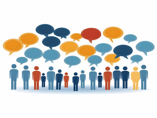 Communication Illustration Diverse Group