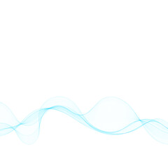 Blue vector wave. Abstract illustration. Eps 10